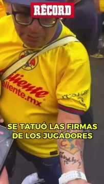 AMOR EN LA PIEL 🦅🔥 Este aficionado azulcrema se tatuó varios autógrafos de jugadores y exjugadores, ahora va por el de Carlos Reinoso