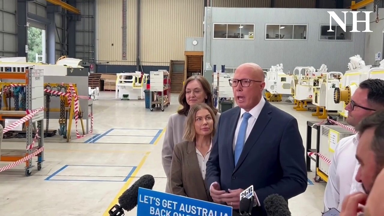 Peter Dutton visits Cougar Mining Equipment
