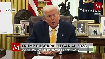 Trump no descarta aspirar a un tercer mandato en 2028