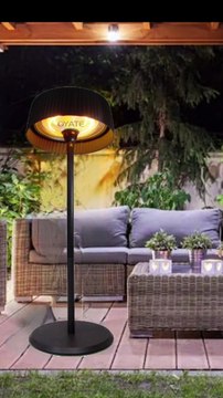 900w 1200w 2100w Three Settings Freestanding Electric Heaters Patio Infrared Heaters