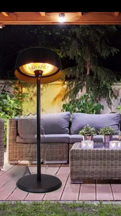 900w 1200w 2100w Three Settings Freestanding Electric Heaters Patio Infrared Heaters