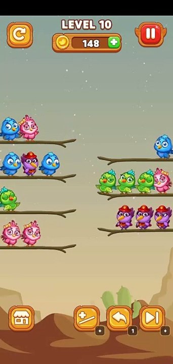 Puzzle gabird sort 2 color puzzle level 50.51.52.53.54.55.56.57.58.59.60.61.62.63.64.65.66.67.68.69.70.71.72.