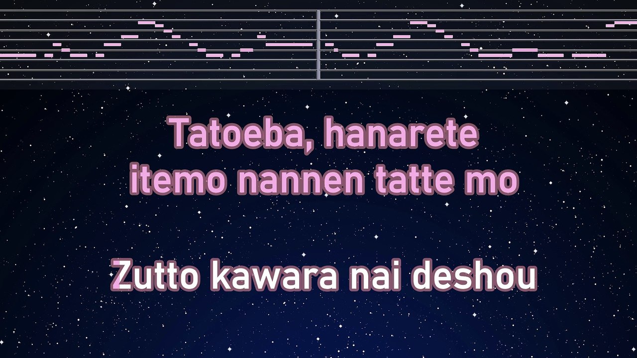 Karaoke♬ Best Friend - Kana Nishino 【No Guide Melody】 Instrumental, Lyric Romanized