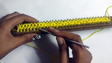 How I made a loom knit sweater - improvised from learning to make muffler