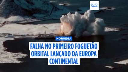 Primeiro foguetão orbital lançado da Europa continental: 30 segundos de voo antes de queda