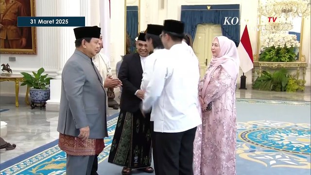 Momen Prabowo Sambut Gubernur Pramono, Luhut hingga Menkeu Sri Mulyani di Istana | Idulfitri 2025