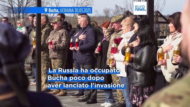L'Ucraina celebra il terzo anniversario della liberazione di Bucha dall'occupazione russa