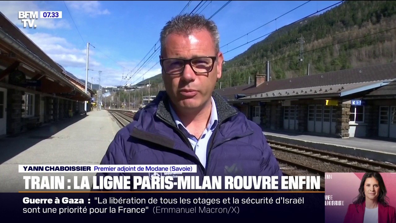 La ligne Paris-Milan reprend du service, 19 mois après l'éboulement d'un pan de montagne au pied des rails