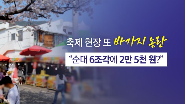 순대 6조각 넣고 2만5천 원? 또 축제현장 '바가지' 논란 [앵커리포트] / YTN