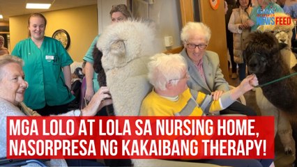 Mga lolo at lola sa nursing home, nasorpresa ng kakaibang therapy! | GMA Integrated Newsfeed