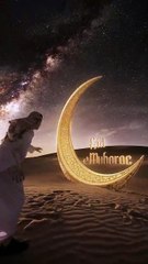 Eid Al Fiter 2025 Mubarak in new style with awesome moon landing with Salam