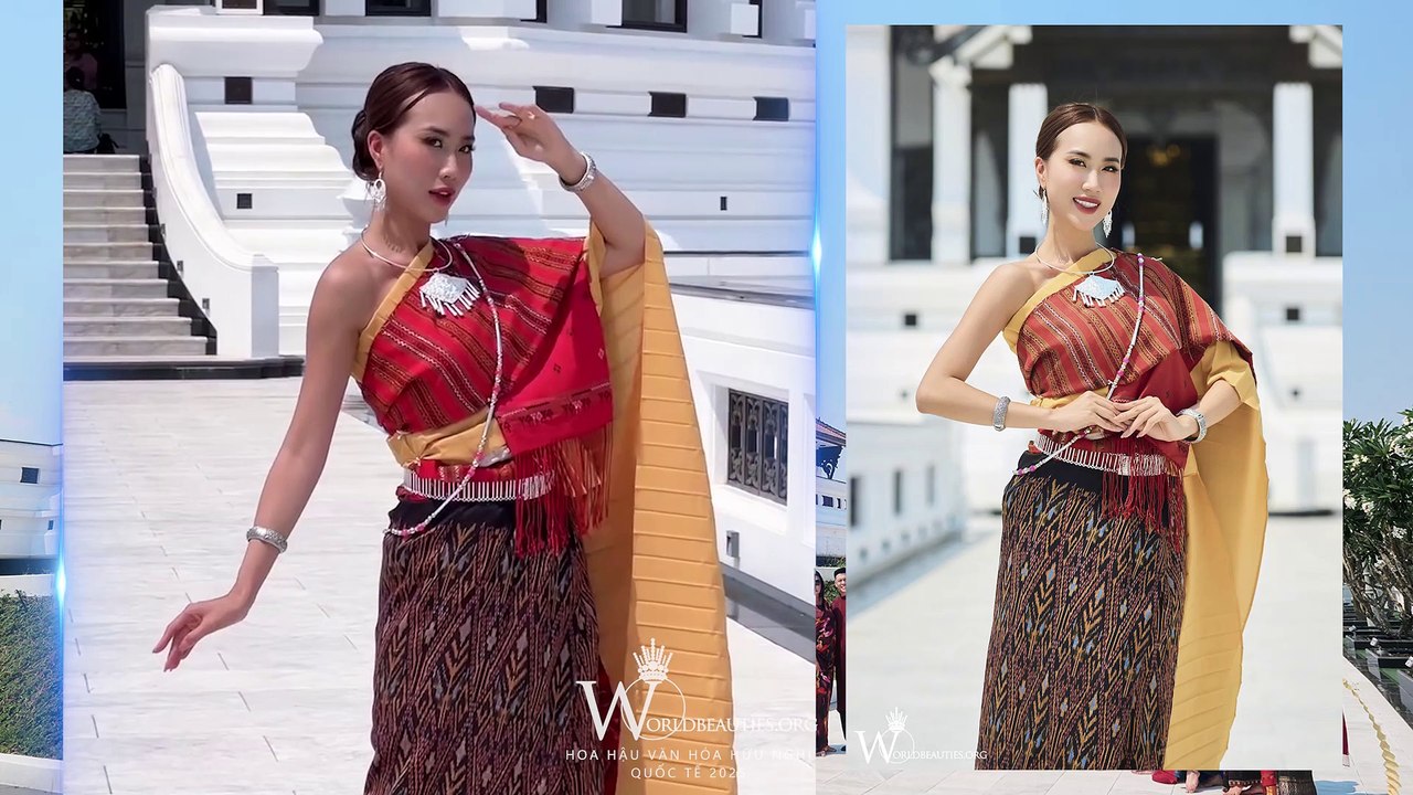 Top 21 Hoa hậu Văn hóa Hữu nghị Quốc tế 2025 trong Trang phục truyền thống Thái Lan