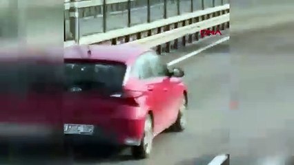 İstanbul trafiğinde 2 tekerlekli maganda kamerada