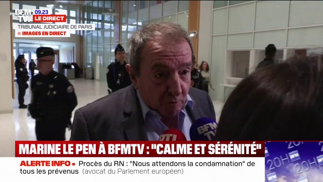Procès de Marine Le Pen: Je me garderais bien de faire des pronostics , déclare Patrick Maisonneuve, l'avocat du Parlement européen