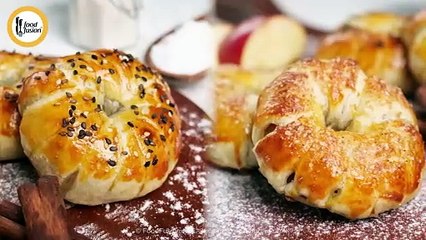 Puff Pastry Apple Donuts Recipe by Food Fusion