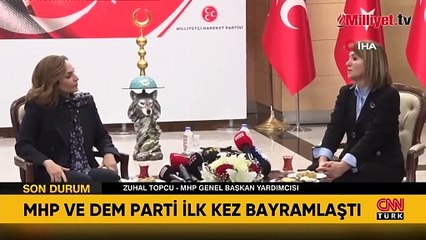 MHP ve DEM Parti arasında ilk bayramlaşma