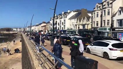 Portstewart sees busy weekend as visitors take advantage of the sunny weather with ice cream stands, cafes, and beach shops doing a brisk trade