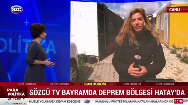 SÖZCÜ TV bayramda deprem bölgesi Hatay'da