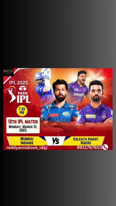 Battle of Titans With Reddy Anna ID: Analyzing the Form Ahead of Mumbai Indians vs Kolkata Knight Riders