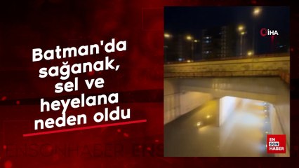 Batman'da sağanak, sel ve heyelana neden oldu