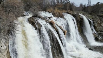 Tam bir görsel şölen! Tam 20 metreden akıyor