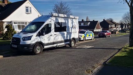 Fire crews remain at the scene of fatal Tipton fire where a man and his dog sadly died