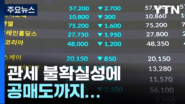 관세 불확실성에 공매도까지...코스피 2,500선 붕괴 / YTN