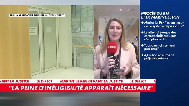 Procès du RN : tous les élus, y compris Marine Le Pen, condamnés à une peine d'inéligibilité