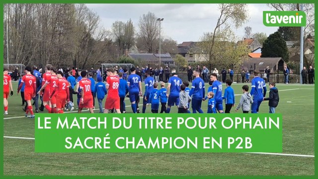 P2B: Ophain est sacré champion et retrouve la P1 cinq ans après
