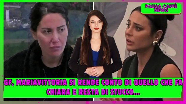 GF, Mariavittoria si rende conto di quello che fa Chiara e resta di stucco...