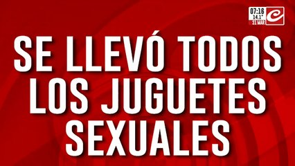 Ladrón goloso: se llevó todos los juguetes sexuales de un sex shop