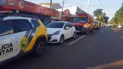 Mulher é socorrida após ser vítima de agressão no Bairro Interlagos