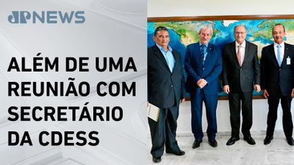 Geraldo Alckmin se reúne com presidente da Confederação Nacional dos Transportes
