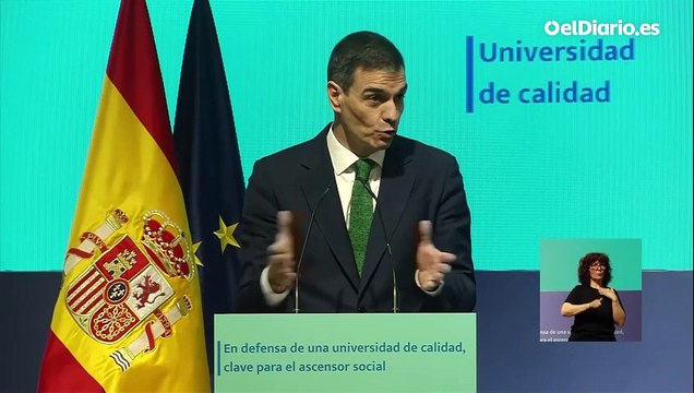 Sánchez carga contra quienes amenazan a la universidad pública: Ya conocemos su método, como con la sanidad: primero recortan para después privatizar