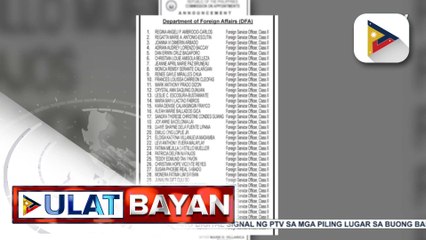 PBBM, isinumite na sa Commission on Appointments para sa kumpirmasyon ang ad interim appointments ng ilang opisyal ng DFA at AFP