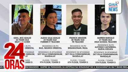 4 na Pilipinong guro sa Myanmar, nawawala; Panawagan ng mga kaanak - agarang rescue | 24 Oras