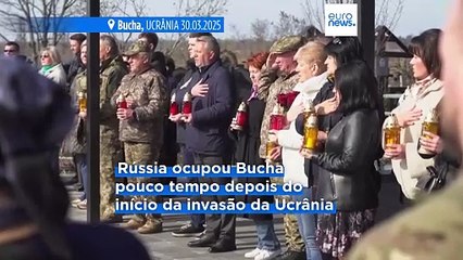 Ucrânia assinala terceiro aniversário da libertação de Bucha da ocupação russa