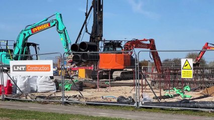 Harbourside House is under construction in Pacific Drive, Eastbourne