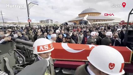Şehit Astsubay Nihat İrgi, memleketi Sivas'ta toprağa verildi