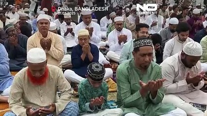موكب الخيول والموسيقى يزيّن شوارع دكا في عيد الفطر