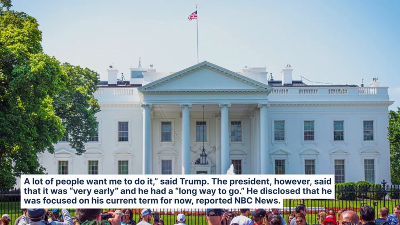 Trump Makes It Clear He's Not Joking About A Third Term: 'A Lot Of People Want Me To Do It'