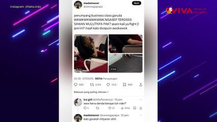 Penumpang Kelas Bisnis Garuda Merokok Saat Mengudara