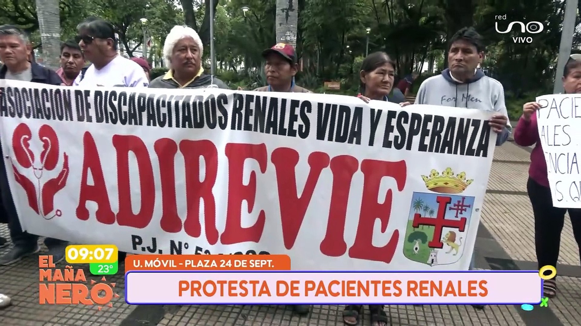 ⁣SCZ PROTESTA DE PACIENTES RENALES