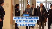 Marine Le Pen condamnée à deux ans de prison ferme et cinq ans d'inéligibilité