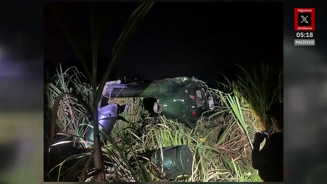 Helicóptero cae en zona montañosa de Fortín de las Flores, Veracruz