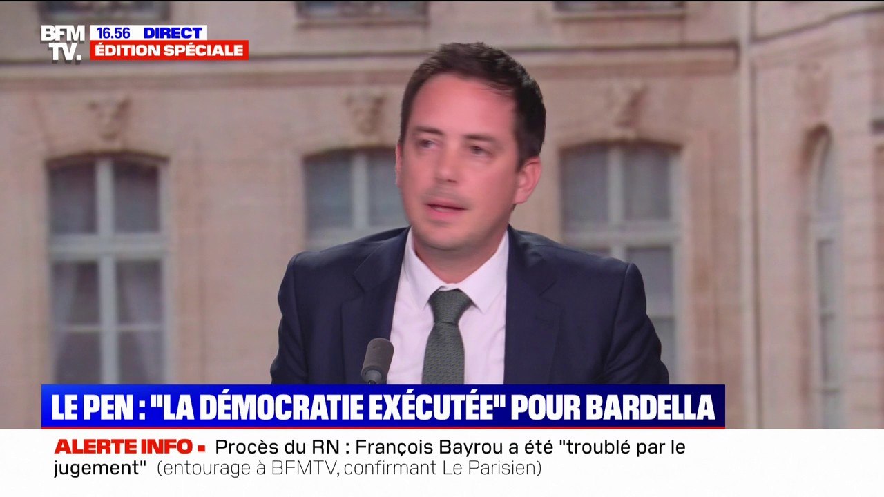 Marine Le Pen condamnée à 5 ans d'inéligibilité: "Nous étudions tous les recours possibles", affirme Yoann Gillet (RN)