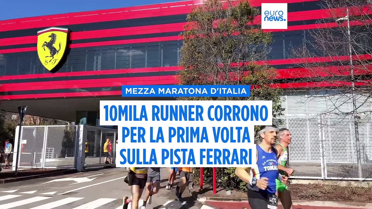 Euronews alla Mezza Maratona d'Italia: 10mila runner corrono dentro la storia di Ferrari