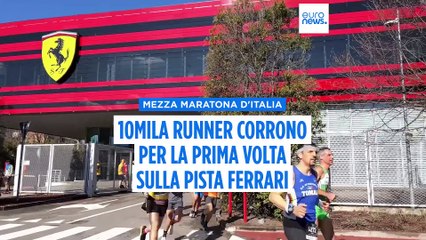 Euronews alla Mezza Maratona d'Italia: 10mila runner corrono dentro la storia di Ferrari