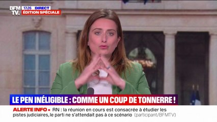 Procès RN: "Cette journée révèle tout de ce parti, ils sont pris la main dans le sac et qui défend le deux poids, deux mesures en Justice", affirme Marine Tondelier (Les Écologistes)