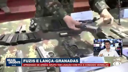 Fuzis e lança-granadas: PM apreende armas do PCC e CV
